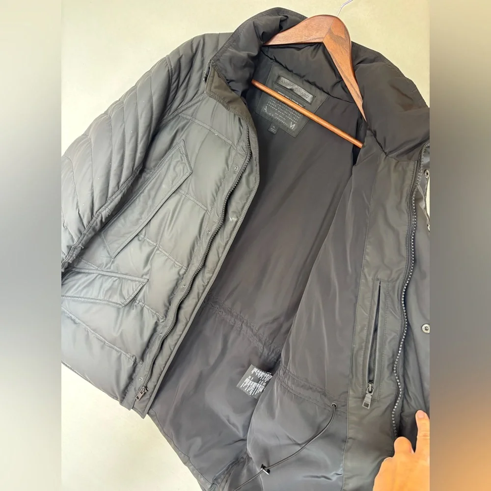 ANDREW MARC x RICHARD CHAI Down Puffer Coat Jacket Black Waterproof NEW Men's XL